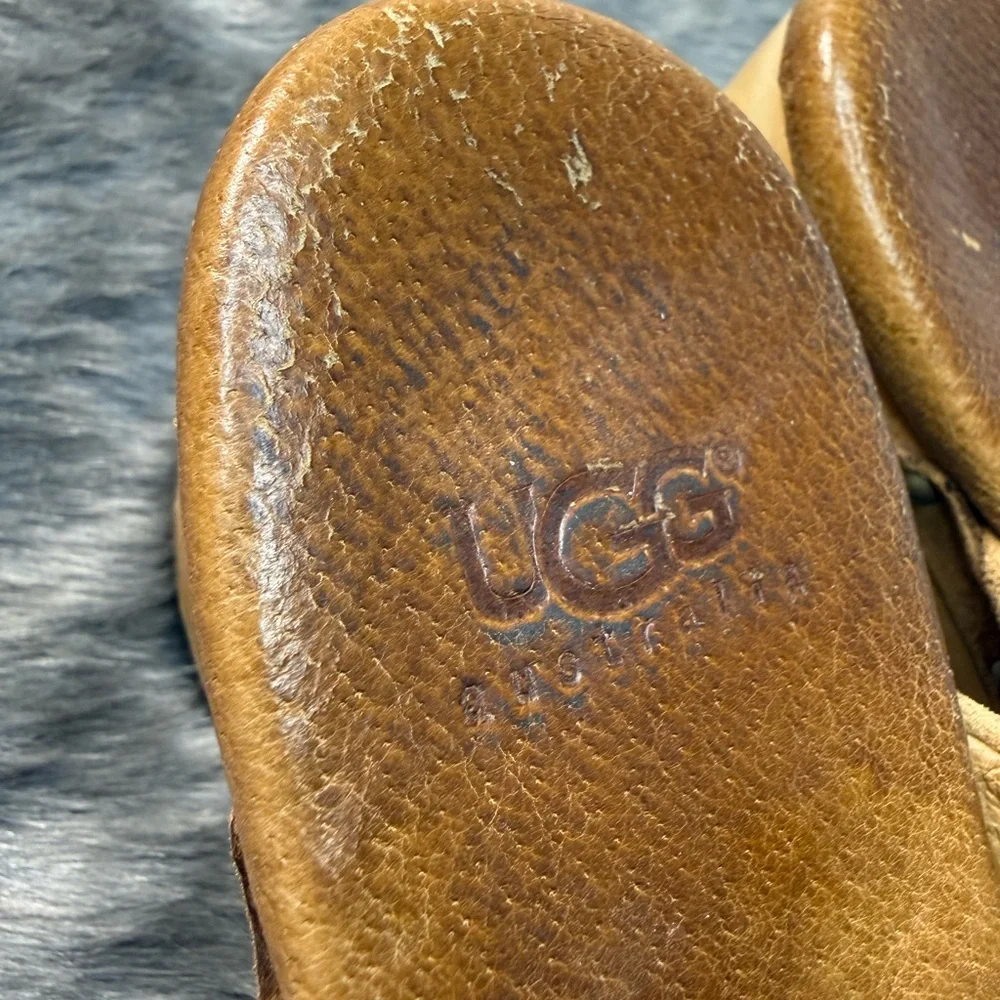 UGG Women's Brown Suede Clogs - Picture 6 of 13